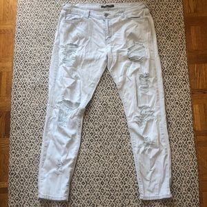 Mendocino Flying Monkey Ripped Light Wash Jeans